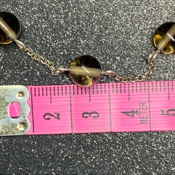 NWOT Sterling Silver Smokey Topaz Beaded Necklace - Picture 16 of 16